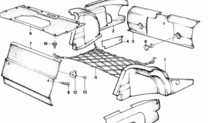 Cap for BMW E28, E24, E23 (OEM 51461858736). Original BMW.