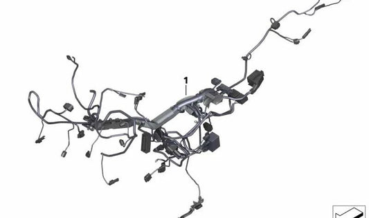 Mazo de cables principal OEM 61119480818 para motos BMW R1250RT, R1200RT. Original BMW Motorrad.