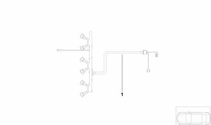 Cableado de motor para módulo de encendido OEM 12517518000 para BMW E39. Original BMW.