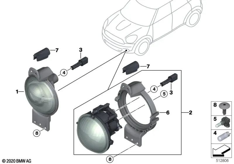 Bushing Housing Repair Kit for BMW 1 Series E81 E82 E87 E88 F20 F21 F52 2 Series F22 F23 F45 F46 F87 3 Series E36 E46 E90 E91 E92 E93 , F30, F31, F34, F35, F80, G20, 4 Series F32, F33, F36, F82, F83, 5 Series E39, E60, E61, F0