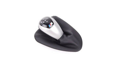 Pomo de cambio M Performance OEM 25122283705 para BMW E90, E90N, E92, E92N, E93, E93N con cambio DKG Drivelogic. Con logo M Performance y funda incluida. Original BMW.