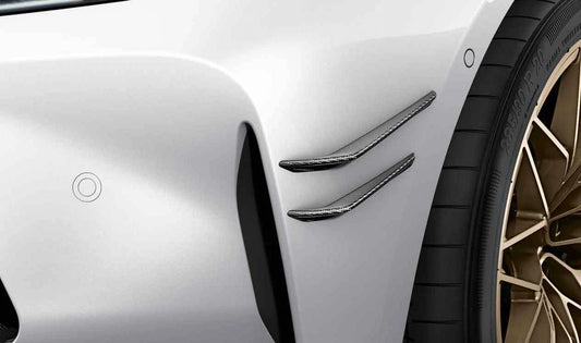 Aero Flick derecho M Performance en carbono OEM 51115A08FE9 para BMW G80, G81, G82, G83 (incluye M3, M4, CS, Competition y xDrive). Mejora aerodinámica y estética deportiva. Original BMW.