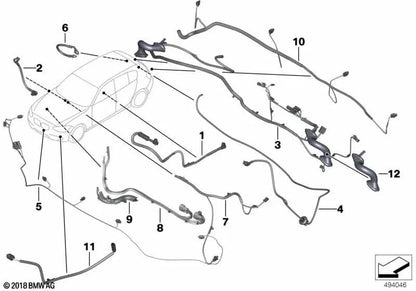 Kabelsatz EPS for BMW 1 Series F20N, F21, F21N, 2 Series F22, F87, 3 Series F80 (OEM 61129313129). Genuine BMW