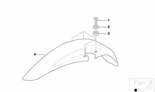 Bajimada Fronta Front OEM 46612307327 for BMW R850gs, R1100gs, R1150gs, R1150gs Adventure. Original BMW Motorrad.