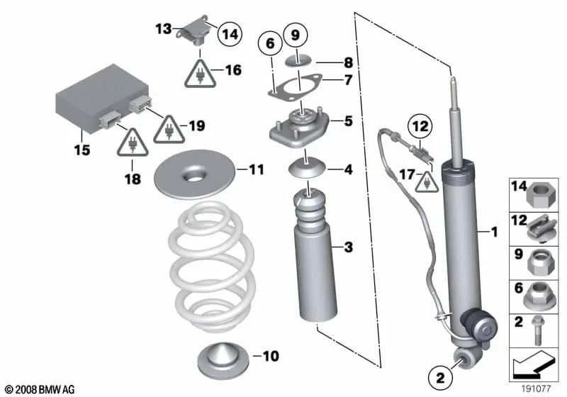 Junta plana para BMW E89 (OEM 33506789051). BMW original