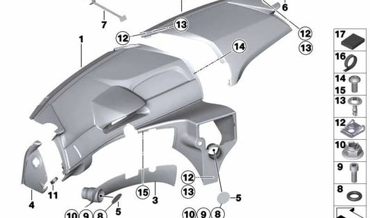 Vis de serrage rapide OEM 07147177492 pour MINI R50, R53, R56, Clubman R55, Cabrio R52, Coupé R58... et plus. MINI d'origine.