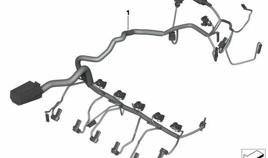 Cablaggio motore OEM 12518563043 per moto BMW K1600GT, K1600GTL, K1600Bagger. BMW Motorrad originale.