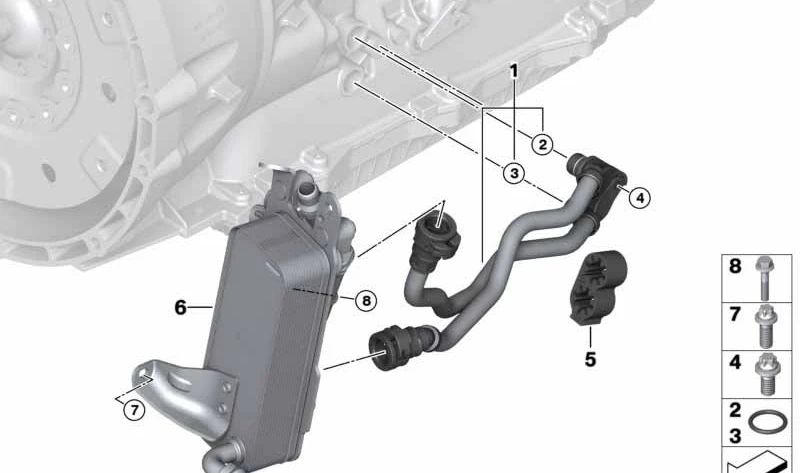 Junta tórica OEM 17228573882 para BMW F20, F21, F22, F23, E90, E91, E92, E93, F30, F31, F34, F32, F33, F36, F07, F10, F11, F06, F12, F13, F01, F02, E84, F25, F26, E70, F15, E71, F16. Original BMW.
