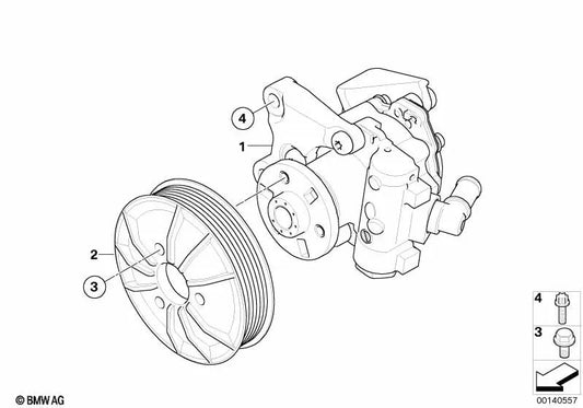 Bomba de direção assistida para BMW E60N, E61N, E63N, E64N (OEM 32416779362). BMW original