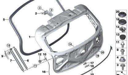 Transmissão do fuso para BMW F39 (OEM 51249465654). BMW original