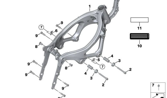 BLIND REMACHE OEM 07147230840 for BMW F11, F10, G07, G05. Original BMW.