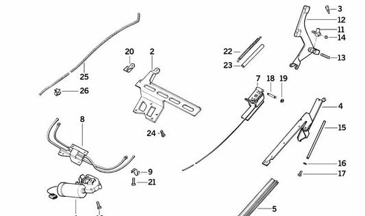 Palanca derecha OEM 46632309774 para motos BMW K75, K100LT, K1100RS, K1100LT… y más. Original BMW Motorrad.