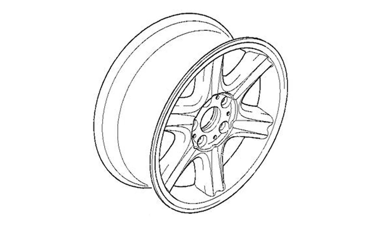 Star Radio Style Alloy Pneus II 7x15 ET20 OEM 36111092717 para BMW E34 518i e 518G. Compatível com caixas manuais e automáticas. BMW original.