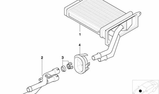 Tuberías de aire acondicionado OEM 64118385272 para BMW Z8 E52. Compatible con modelos Z8 con motor S62 y M62. Original BMW.