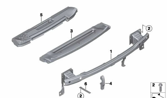 Pieza de gomaespuma OEM 51127250965 para MINI R56, R56 LCI. Original MINI.