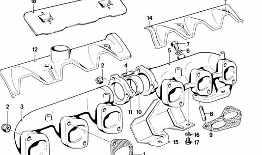 Protector térmico motor OEM 11621272543 para BMW E23, E24. Pieza original BMW diseñada para evitar el sobrecalentamiento y proteger componentes del motor.
