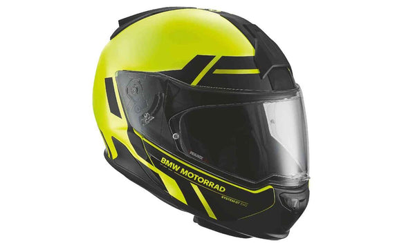 Casco System 7 Carbon Evo talla 60/61 color Spectrum Fluor OEM 76315A751A4 para todas las motos BMW. Original BMW Motorrad.