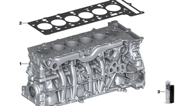 Motor corto (Shortblock) OEM 11111025308 para BMW Serie 2 G42, Serie 5 G30, G30N, G31, G31N, Serie 6 G32, G32N, Serie 7 G11N, G12N, Serie 8 G14, G15, G16, X3 G01N, X4 G02N, X5 G05, G18, X6 G06, X7 G07, Z4 G29. Original BMW.