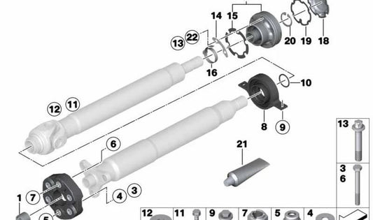 Anello distanziale 30x36x1 mm OEM 26117514120 per BMW E46, E60, E61, E63, E64, E65, X3 E83, Z4 E85/E86 e MINI Countryman R60, Paceman R61. Originale BMW e MINI