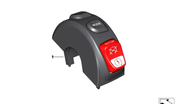 Puños calefactables OEM 61318394246 para BMW Motorrad CK07, FK80 (F 750/800 GS), FK81 (F 850/900 GS, GS SF), FK82 (F 850/900 GS Adventure), FK83 (F 900 R). Original BMW Motorrad.