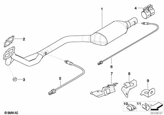 Corrigindo o suporte à BMW Series 1 E87, Série 3 E36, E46 (OEM 23137545742). BMW original.