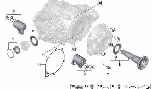 Anel de vedação para BMW X5 E70, F15, F85, X6 E71, F16, F86 (OEM 33107586235). BMW original