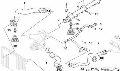 Junta tórica OEM 11537830712 para BMW E36, E46, Z3, E85, E86. Original BMW.