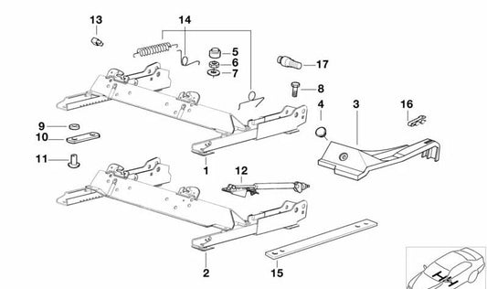 OEM Heckfedern 52108200765 für BMW E36 (alle kompatiblen Modelle: Berlina, Coupé, Touring, Cabrio und Compact). Original BMW.
