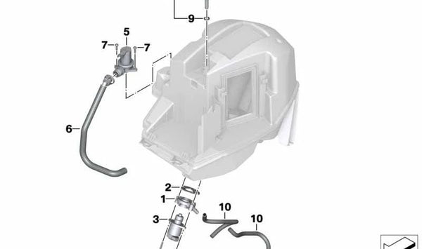 Conector de distribución OEM 13717686972 para BMW Motorrad F 800 GT, F 800 S, F 800 ST, F 800 R. Compatible con modelos de 2006 a 2016. Pieza original BMW Motorrad.