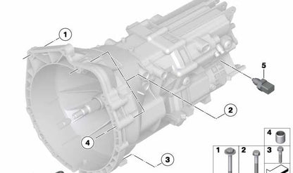 Ensemble de vis en aluminium pour BMW E81, E82, E87, E88, E90, E91, E92, E93, E60, E61, F10, F11, E63, E64, E65, E66, E84, E83N, E70, E85, E86, E89 (OEM 23000392607). BMW d'origine