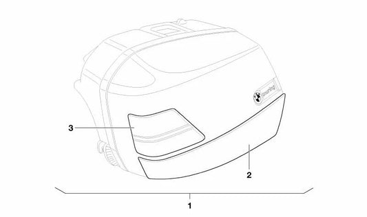Protección de rebotamiento izquierda OEM 71602340323 para motos BMW R1100GS, R1150GS, R850R, K1200RS... y más. Original BMW Motorrad.