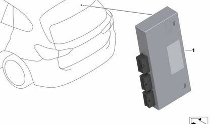 Modulo di controllo funzionale per Trunk OEM 61357412610 per BMW F45, F46, F31, F36, F48, F49, F15, F85, F16, F86. BMW originale.