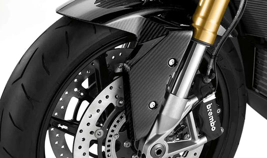 Garde-boue avant en carbone OEM 77318549539 pour motos BMW R nineT, HP4, S 1000 RR, S 1000 R, S 1000 XR. BMW Motorrad d'origine.