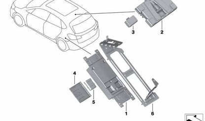 Caja de Comunicación Telemática 2 para BMW F44, F30N, G20, F36, F36N, F90, G30, G32, G11, G12, F48, F48N, F39, F97, G01, F26, F98, G02, F15, F85, G05, F16, F86, G07 (OEM 84109843931). Original BMW