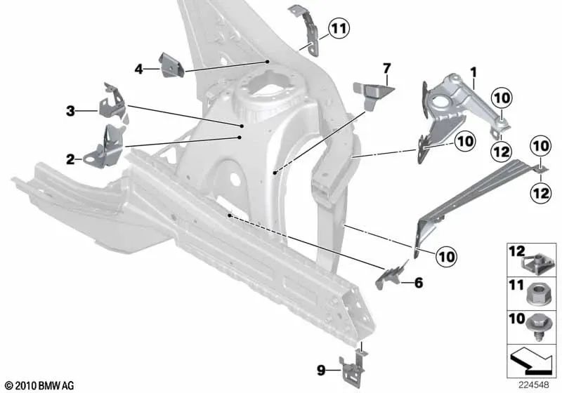 Suporte SG-Box para BMW X3 F25, X4 F26 (OEM 41117271865). BMW original