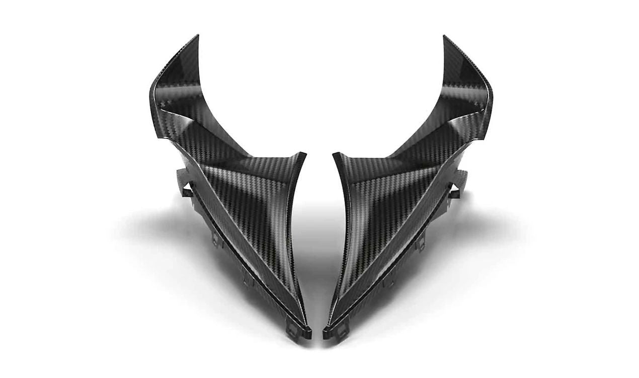Panel lateral superior izquierdo de carbono OEM 77311667883 para BMW Motorrad S 1000 RR (K66, K67), M 1000 RR (K66). Original BMW Motorrad.