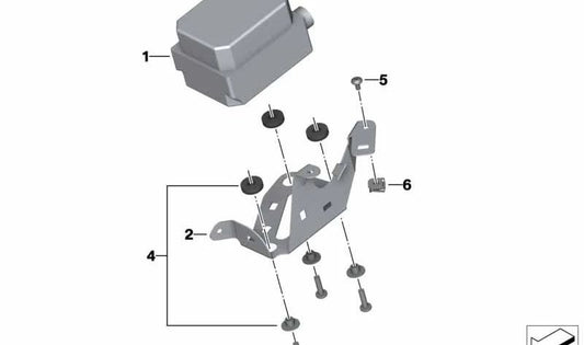 Suporte de carenagem lateral OEM 4637694221 para BMW Motorrad R 1200 Gs (K25), R 1200 GS Adventure (K25), HP2 Enduro (K25). BMW Motorrad original.
