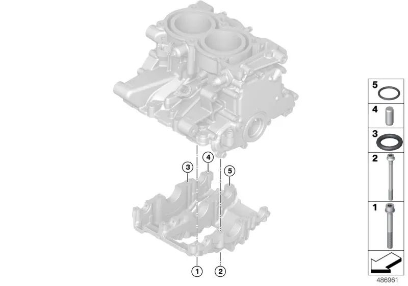 Ringage toxique pour BMW I01, I01N C K18, K19 (OEM 11418546160). BMW d'origine