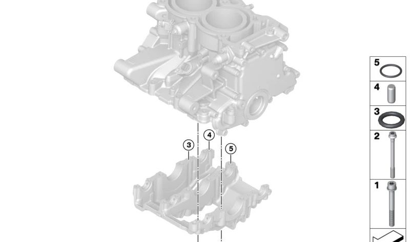 Tornillo ISA OEM 07129905890 para BMW Motorrad I01, K1, HP2, 3/20, 600, 2002. Compatible con varios modelos de motocicletas BMW. Pieza original BMW Motorrad.