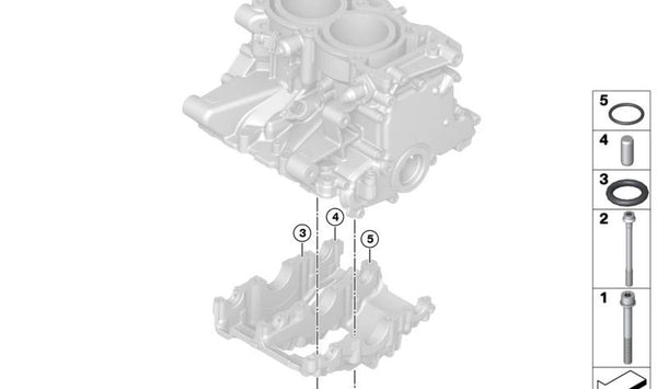 Tornillo ISA OEM 07129905890 para BMW Motorrad I01, K1, HP2, 3/20, 600, 2002. Compatible con varios modelos de motocicletas BMW. Pieza original BMW Motorrad.
