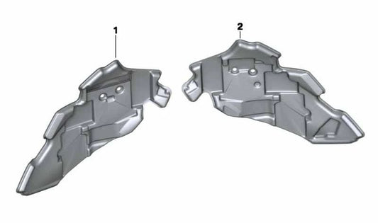 Pieza lateral acústica izquierda OEM 46638527433 para motos BMW C 600 Sport, C 650 Sport. Original BMW Motorrad.
