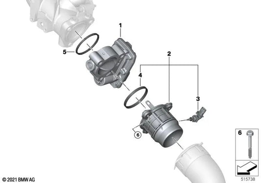 Scheda per BMW Series 2 U06, X1 U11, U12 (OEM 13715A35482). BMW originale