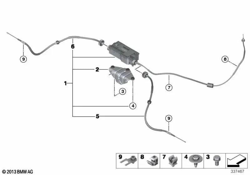 Suporte da unidade de controle para BMW X5 E70, F15, F85, X6 E71, F16 (OEM 34436772102). BMW original