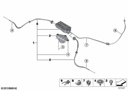 Suporte da unidade de controle para BMW X5 E70, F15, F85, X6 E71, F16 (OEM 34436772102). BMW original