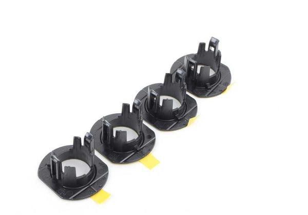 Juego soporte PDC trasero OEM 51127312750 para BMW Serie 3 F30, modelos 316d, 320d. Original BMW.