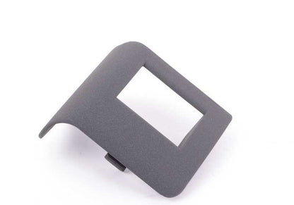 Tapa lateral derecha negra OEM 52208133454 para BMW E34 518g, 518i, 520i, 525i. Original BMW.