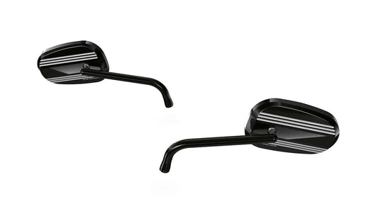 Mirror Set Machined OEM 77222469369 für BMW R 18, R 18 Klassiker, R 18 Roctane, R 18 B, R 18 Transkontinentale Motorien. Originaler BMW Motorrad.