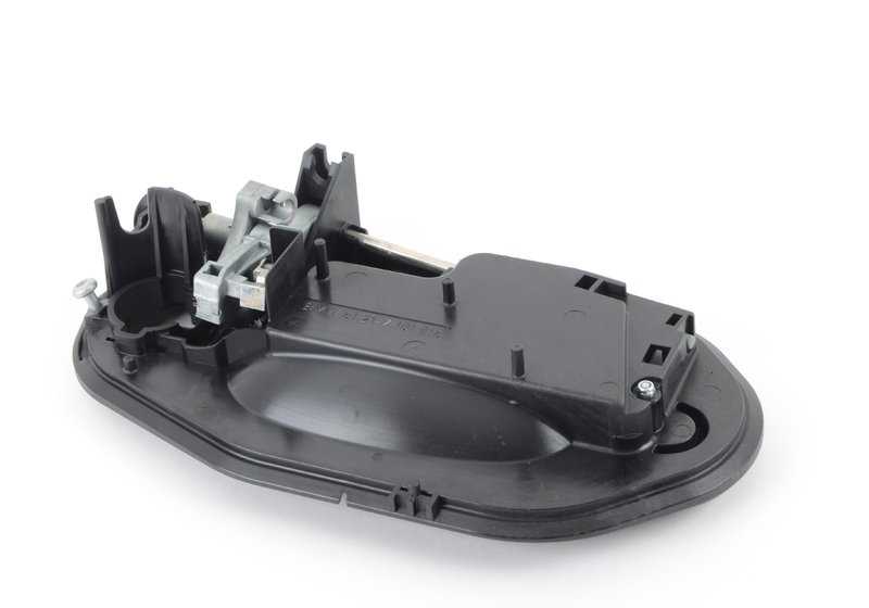 Soporte maneta exterior puerta delantera izquierda OEM 51203449077 para BMW X3 E83, E83N. Original BMW.