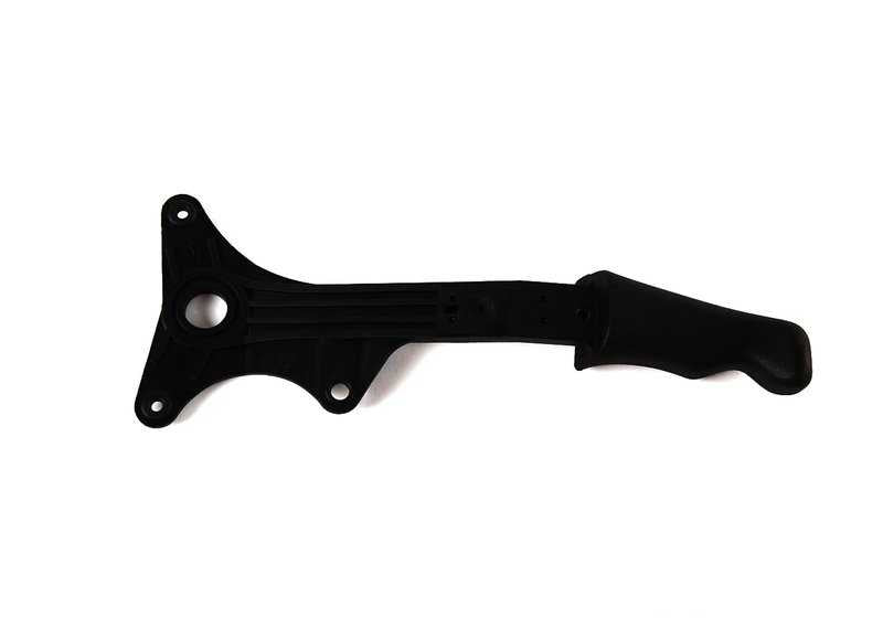 Left exterior lever OEM 52108122157 for BMW E36. Replacement piece for front seat unlocking mechanism. Original BMW.