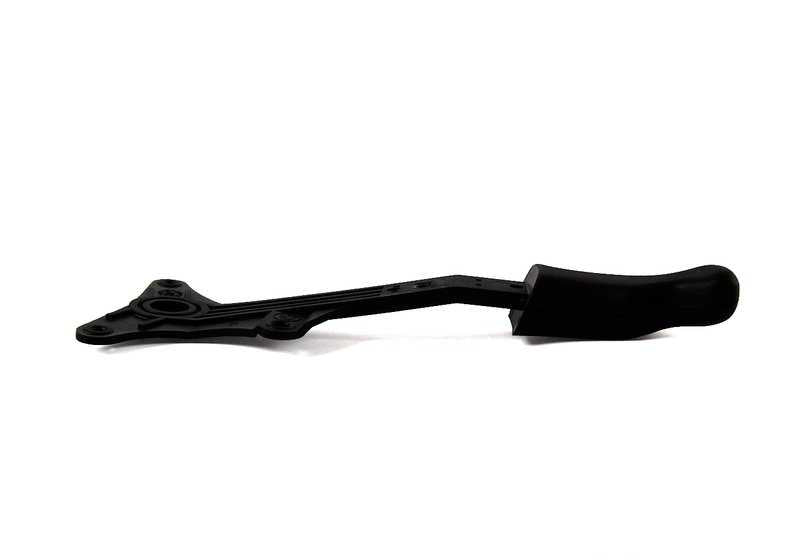 Left exterior lever OEM 52108122157 for BMW E36. Replacement piece for front seat unlocking mechanism. Original BMW.